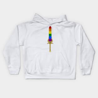 Pride flag Rainbow Sword - inspired by She-ra and the princesses of power Kids Hoodie